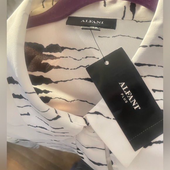 ALFANI
Plus Size Layered-Look Printed Blouse - Picture 7 of 7